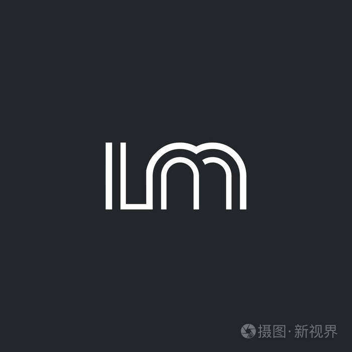 l & 字母 m 标志图标