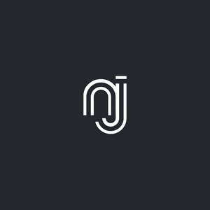 N  J 字母标志图标