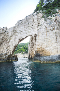 希腊 zakytnhos 岛的洞穴