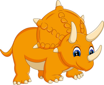 三角龙卡通图片