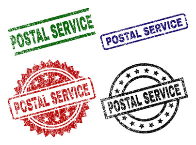 垃圾纹理邮政服务印章邮票