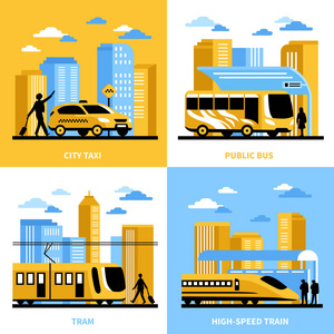 城市交通 2 x 2 设计概念