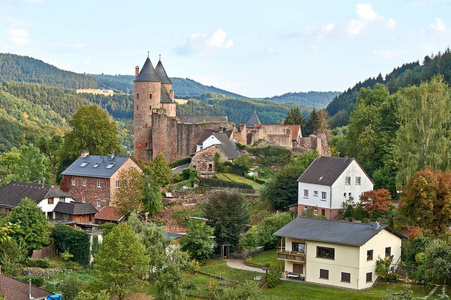 美丽的风景在北部 Eifel 在德国