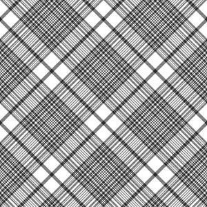 黑白格子方格织物质地无缝.矢量插图照片