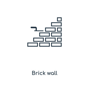 砖墙矢量图标简单而现代的平面符号为网站,手机,徽标,应用程序,ui.
