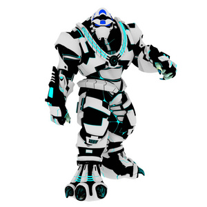 渲染的机械怪物一艘宇宙飞船 3d cg 渲染3d cg 渲染的一个战斗机器人