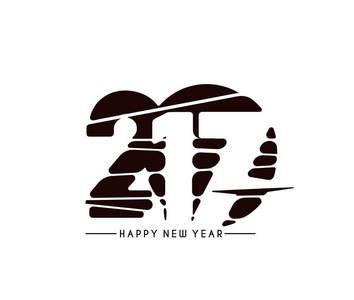 新年快乐 2017年假日矢量