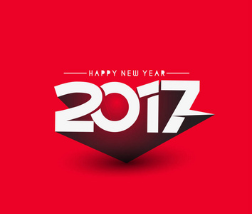 新年快乐 2017年假日矢量