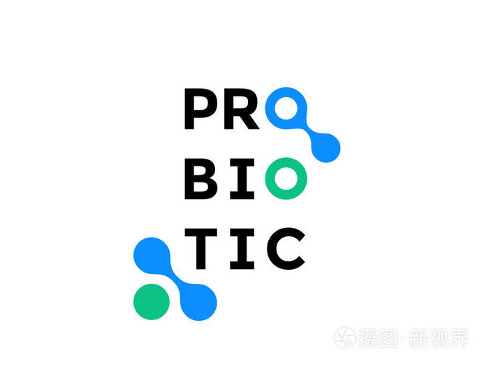 益生菌图标健康食品矢量包装标识