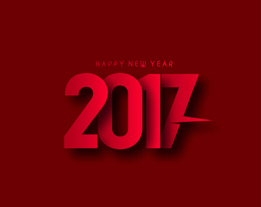 新年快乐 2017年假日矢量