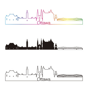 渥太华 V2 天际线直线型，彩虹