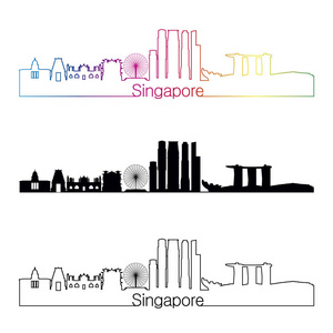 新加坡 V2 天际线直线型，彩虹
