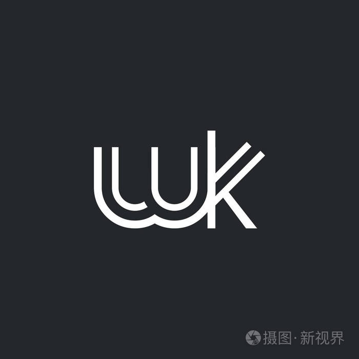 W  K 字母标志图标