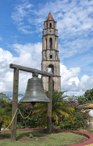 manaca iznaga 塔和钟楼在糖厂谷或 valle de los 工程师, 古巴