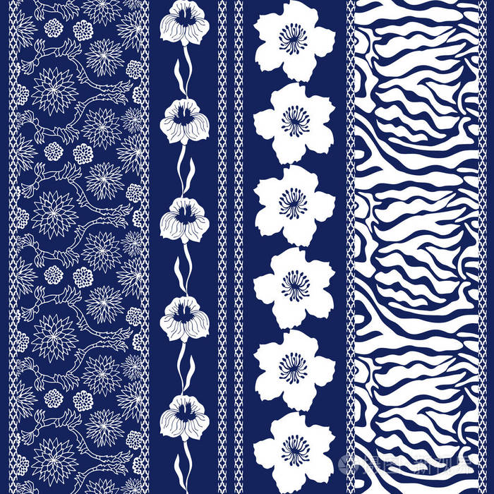 装饰艺术丝绸壁纸与波希米亚元素