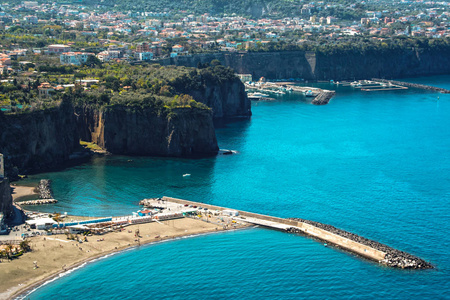 索伦托半岛和海湾, 那不勒斯, 意大利的风景
