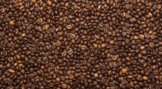 油炸的咖啡豆背景