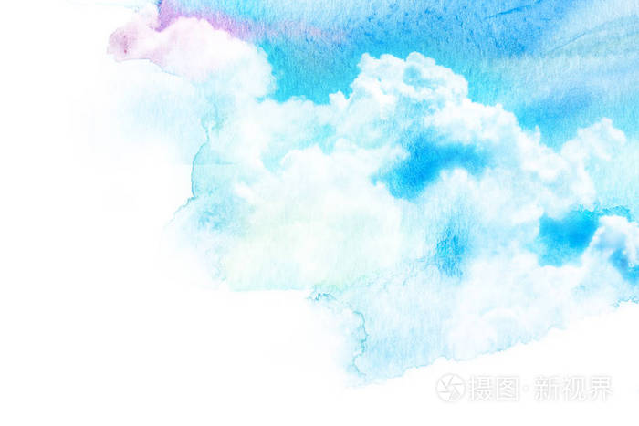 天空与云的水彩插图照片 正版商用图片0tdmhm 摄图新视界 天空与云的水彩插图照片 正版商用图片0tdmhm 摄图新视界