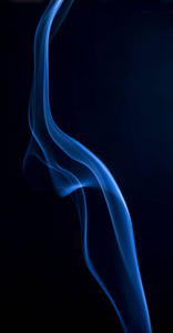 抽象蓝色烟雾漩涡