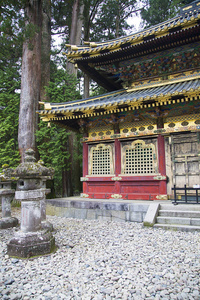 在日本日光东照宫神社