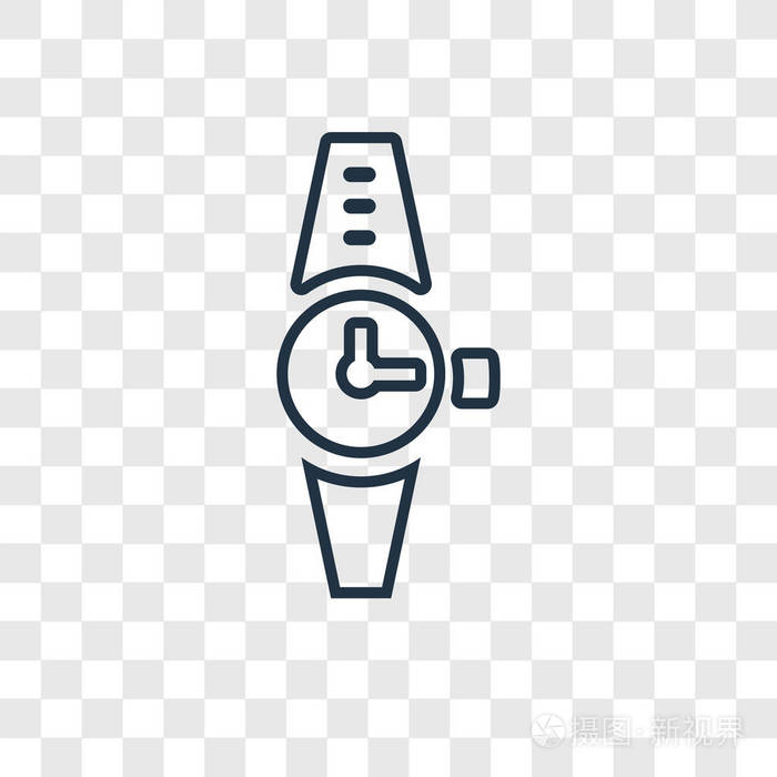 手表矢量图标简单而现代的平面符号为网站,手机,徽标,应用程序,ui.