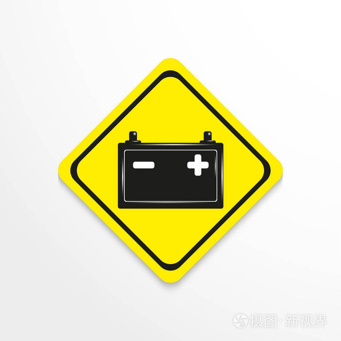 汽车电池.矢量图标