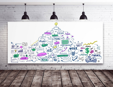 白板业务素描相似素材图片-摄图新视界