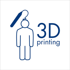 矢量徽标3d 打印和3d 笔