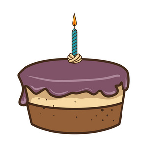 生日快乐美味的蛋糕