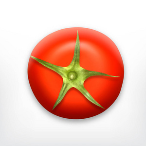 番茄。顶视图