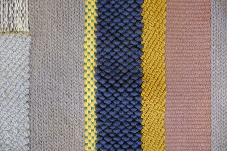 五颜六色的传统秘鲁风格, 特写地毯表面。纹理