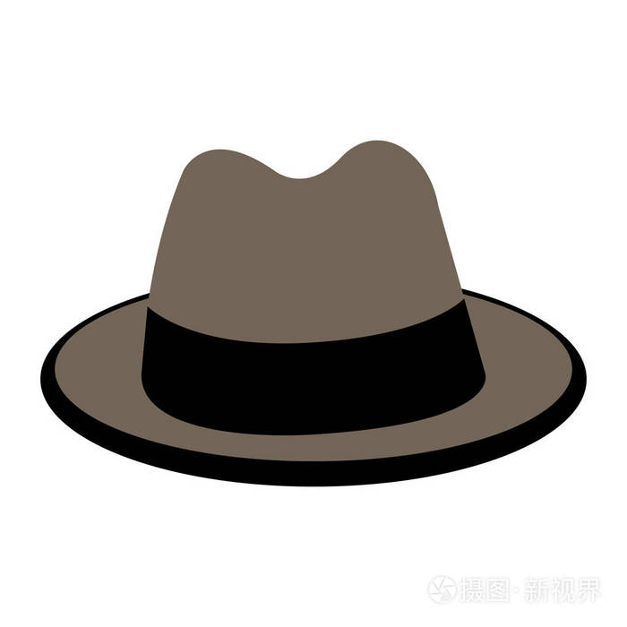 孤立的绅士帽子插画-正版商用图片0tekng-摄图新视界