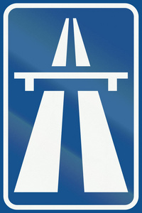 荷兰路标 G1高速公路开始