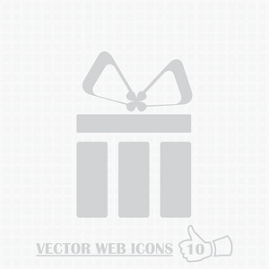 礼物，礼物 内包装孤立平 Web 移动图标