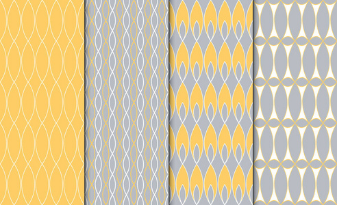 简单的几何图案纹理的集合.4 背景的一套.无缝重复复古风格纹理集照片