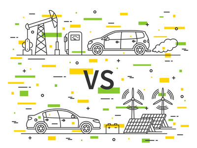 燃料 Vs 电动汽车矢量的概念