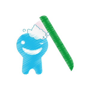 牙科保健绘图图标图片