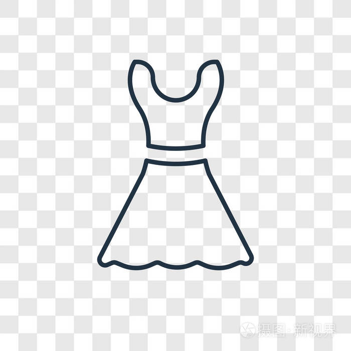 花边礼服带矢量图标简单和现代平面符号为网站, 移动