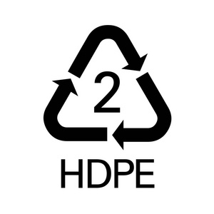 hdpe 符号图标插图照片