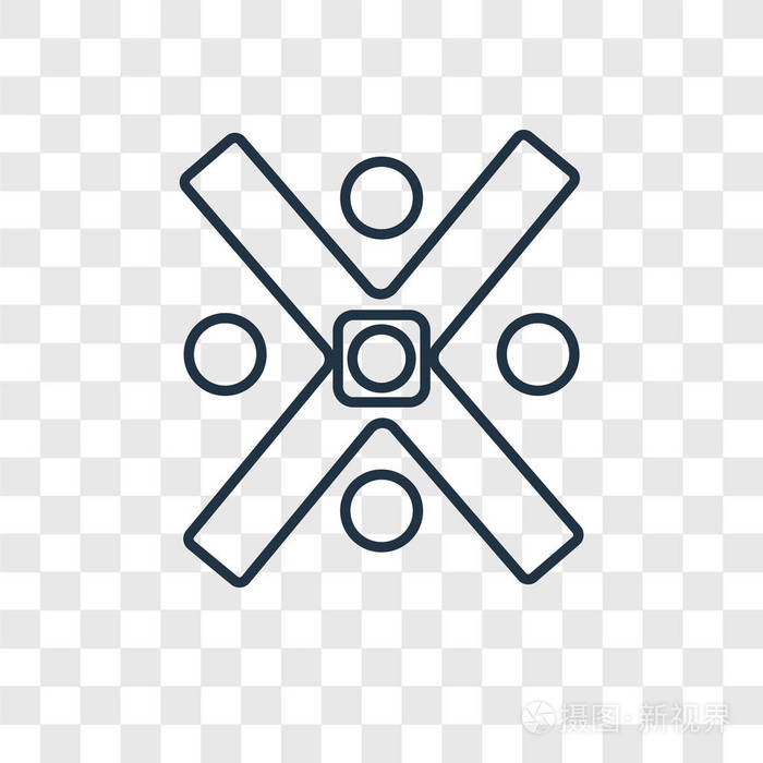 隔离在透明背景上的自由图标.