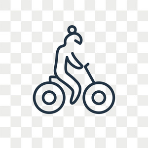 自行车矢量图标在透明背景下隔离, 自行车标志设计
