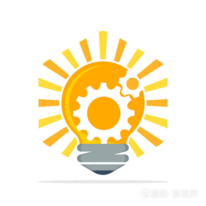 传染媒介图标例证以聪明工作的概念