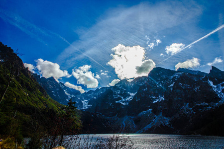 风景如画的山湖海眼。 莫斯基奥科是最大的