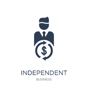 独立财务顾问 ifa 图标。时尚平向量独立财务顾问 ifa 图标在白色背景从企业收藏, 向量例证可以为网和移动, eps