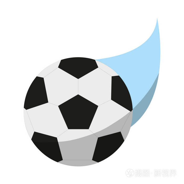 孤立的球的足球运动设计