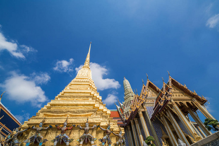 扫管笏帕 Keow。在曼谷，泰国，皇家寺庙位于
