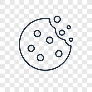 cookie 矢量图标简单和现代平面符号为网站, 移动, 标志,照片