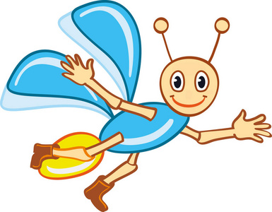 好脾气好脾气的萤火虫在飞行.张开双臂照片