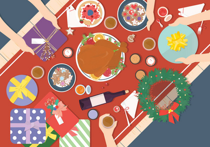 圣诞晚宴图片