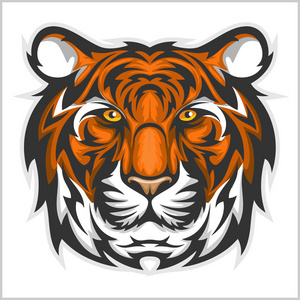 老虎脸贴图图片